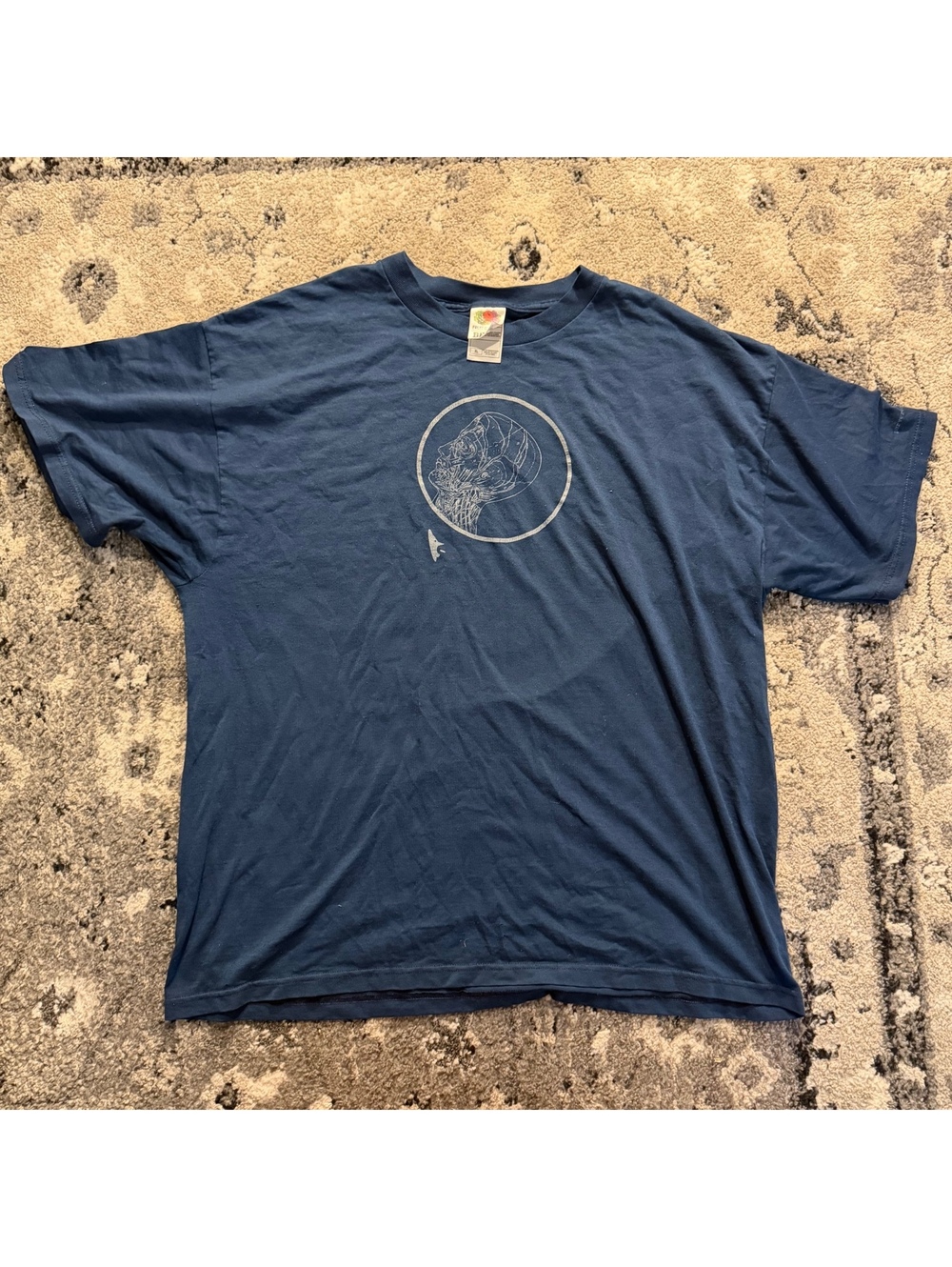 Vintage Perverted Son Records Navy Blue Graphic T-Shirt XL